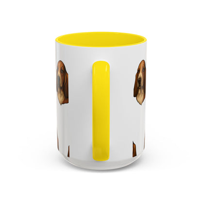 Basset Hound Head 2-Tone Coffee Mug