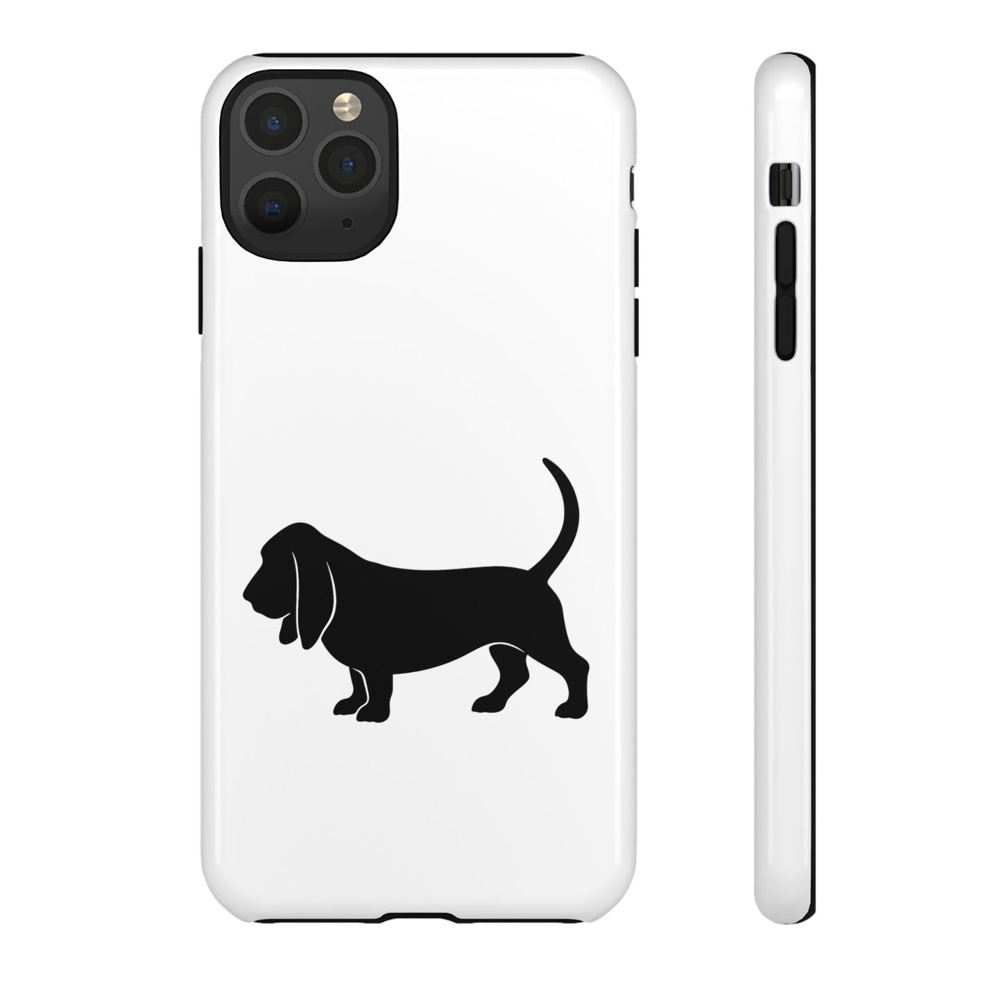 Basset Hound Silhouette iPhone Case