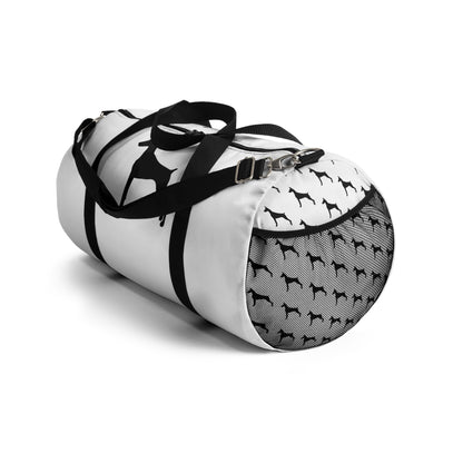 Doberman Silhouette Duffel Bag
