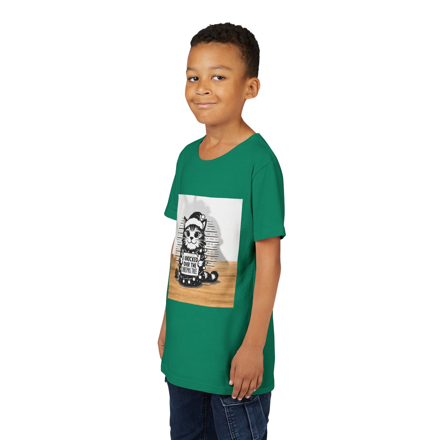 Naughty Cat Youth Unisex Short Sleeve Crewneck Tee