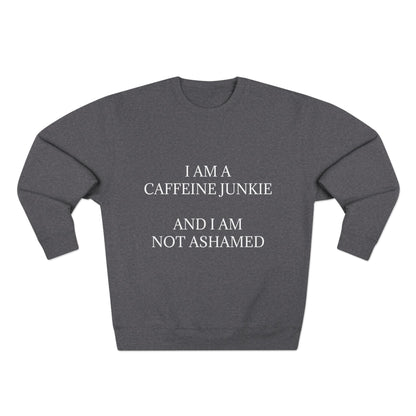Caffeine Junkie Unisex Crewneck Sweatshirt