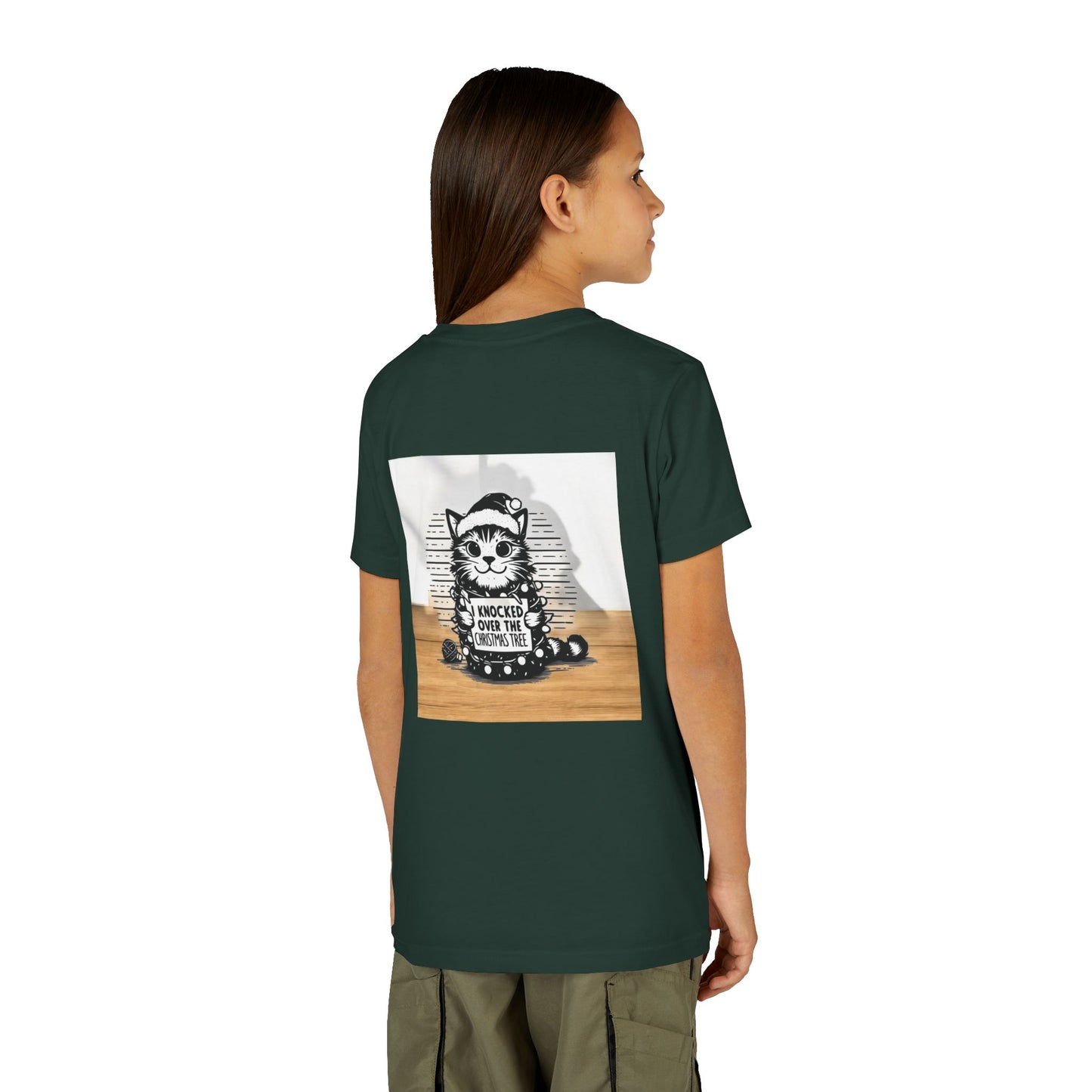 Naughty Cat Youth Unisex Short Sleeve Crewneck Tee