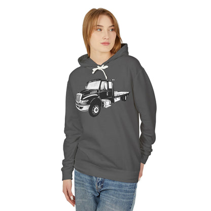 Flatbed Tow Truck Unisex Lightweight Hoodie