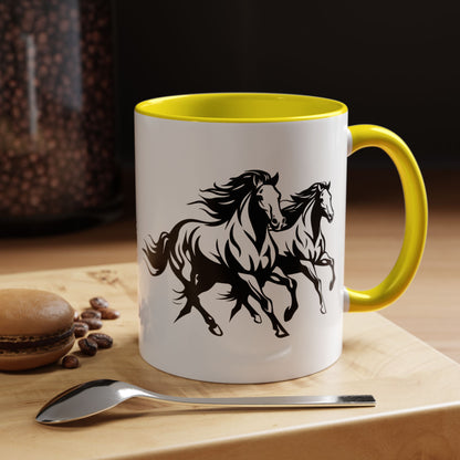 Horsin' Around 2-Tone Coffee Mug