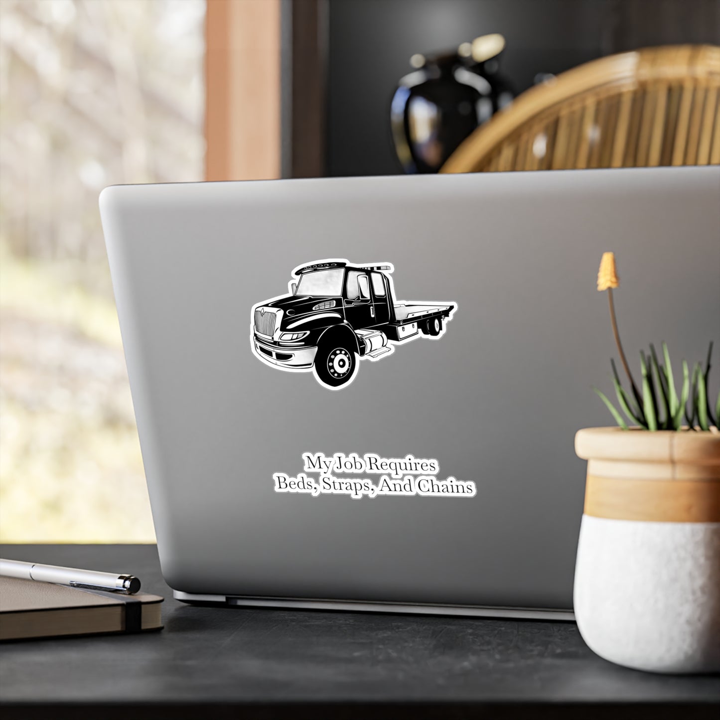 Beds, Straps, And Chains Vinyl Decal