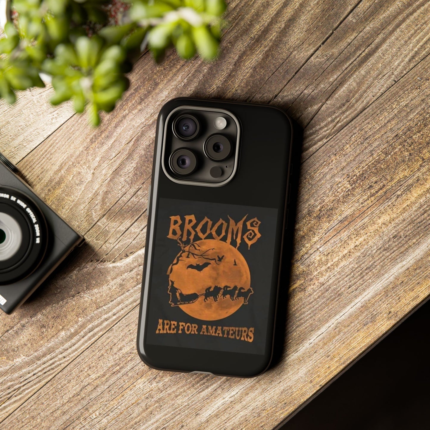Brooms Are For Amateurs iPhone Case
