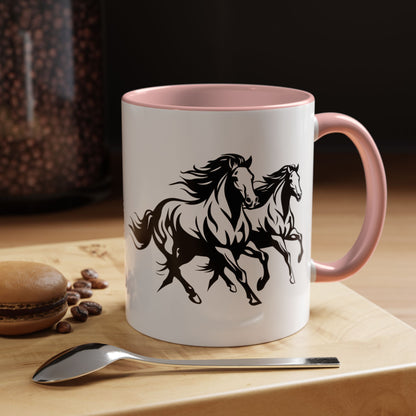 Horsin' Around 2-Tone Coffee Mug