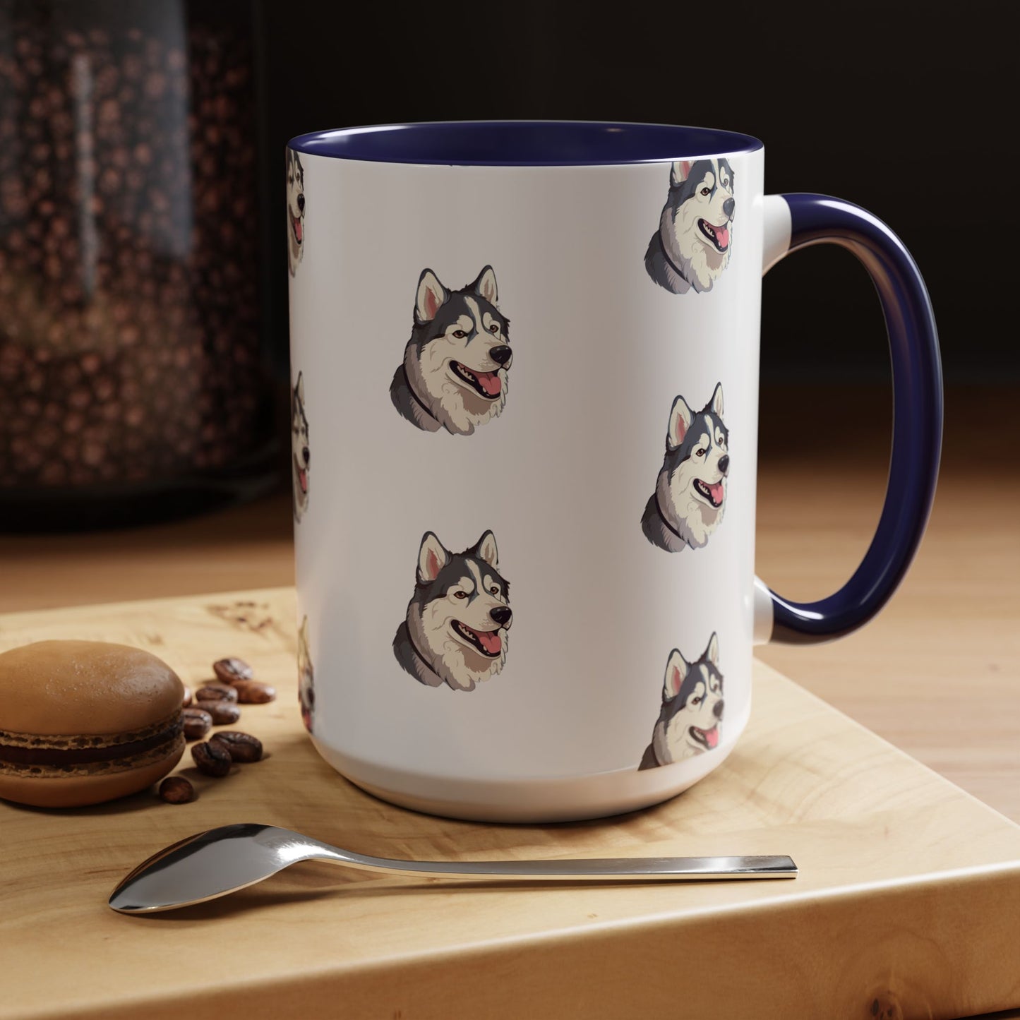 Malamute Head 2-Tone Coffee Mug