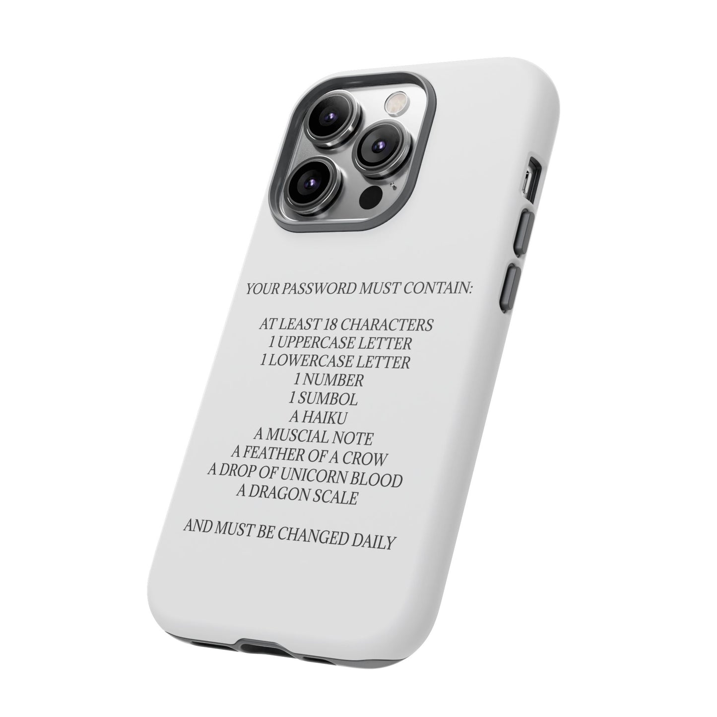 Password iPhone Case