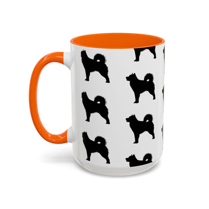 Malamute Silhouette 2-Tone Coffee Mug