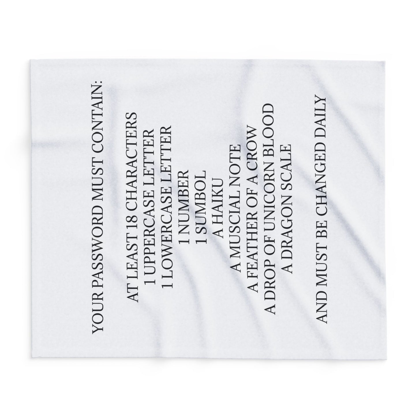 Password Arctic Fleece Blanket