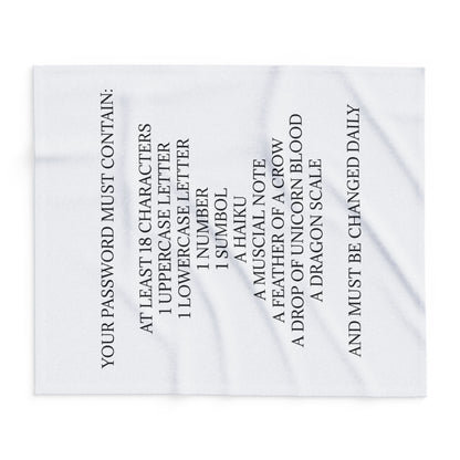 Password Arctic Fleece Blanket