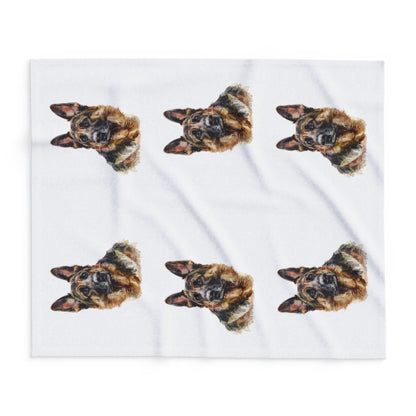 German Shepherd Head Arctic Fleece Blanket
