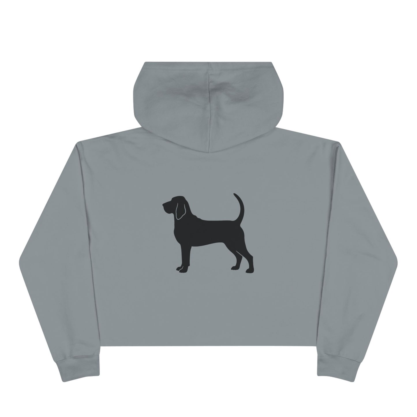 Bloodhound Silhouette Women's Crop Hoodie