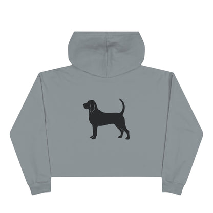 Bloodhound Silhouette Women's Crop Hoodie