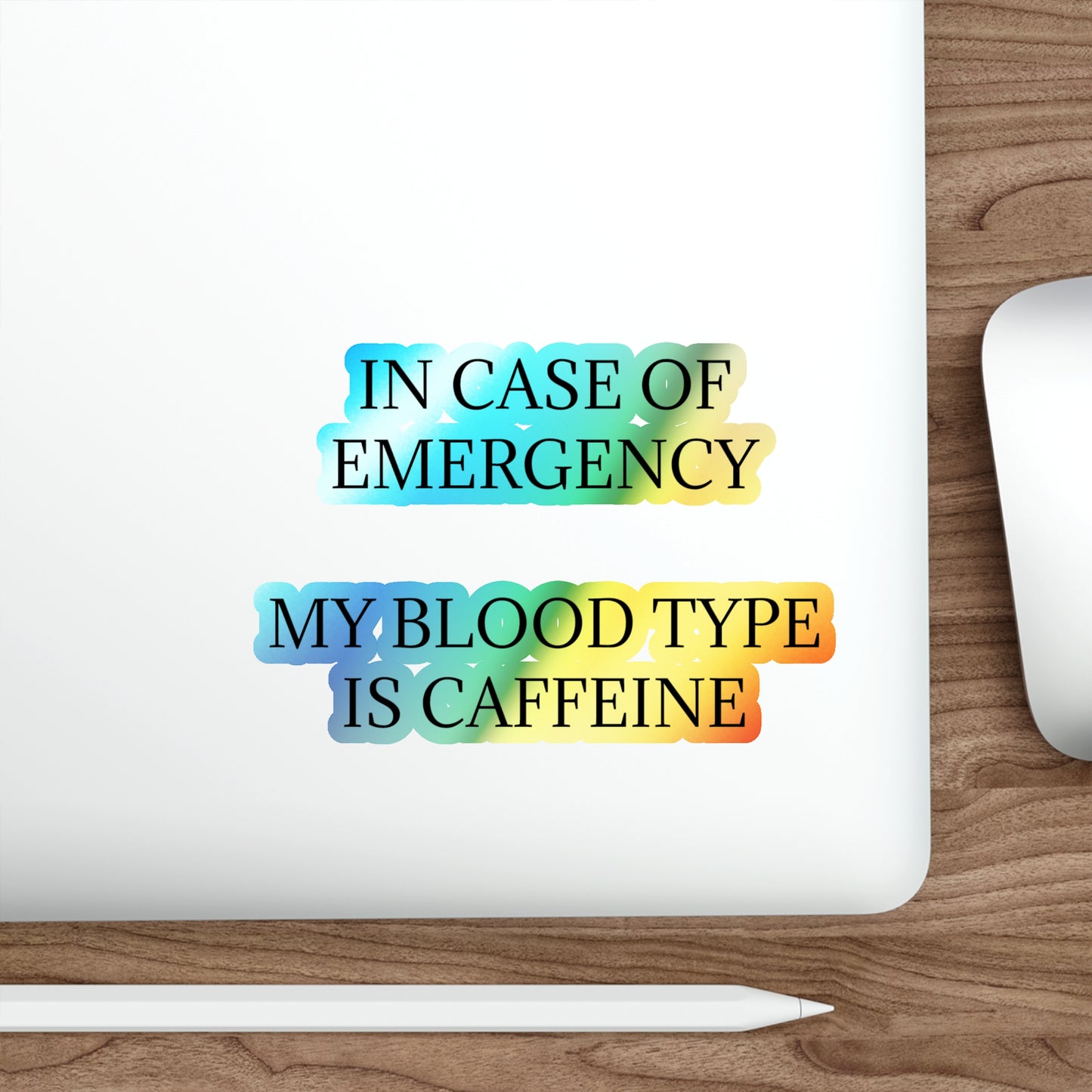 Blood Type Holographic Sticker