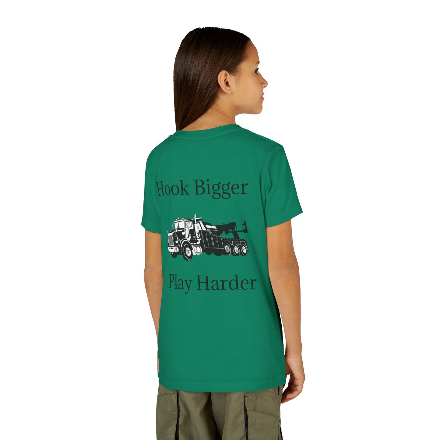 Hook Bigger Youth Unisex Short Sleeve Crewneck Tee
