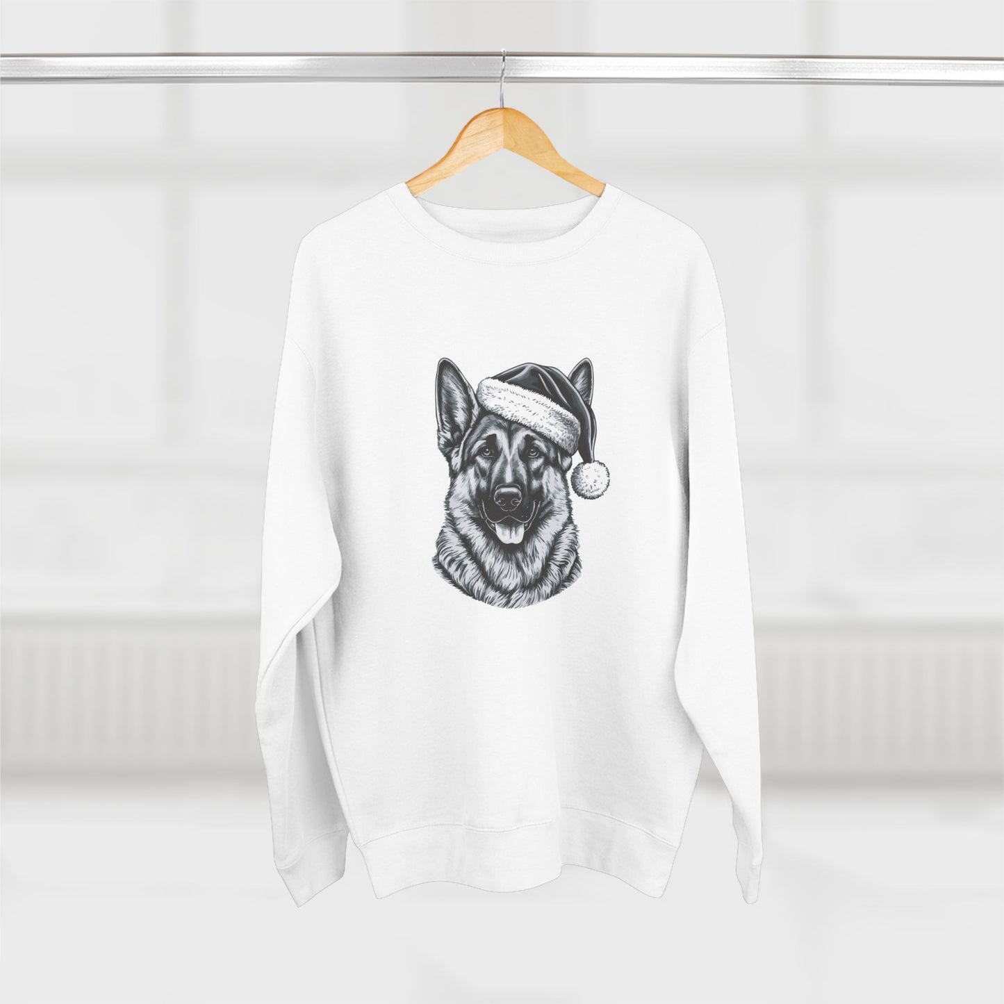 Santa Paws German Shepherd Unisex Crewneck Sweatshirt