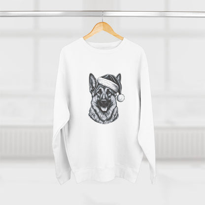 Santa Paws German Shepherd Unisex Crewneck Sweatshirt