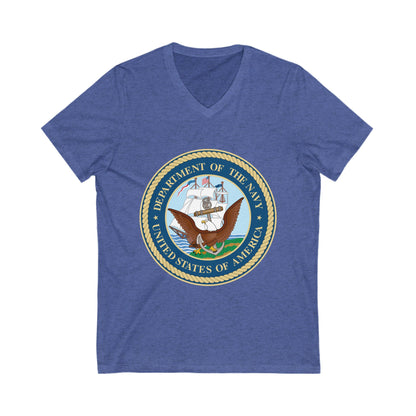 US Navy Unisex Short Sleeve V-Neck Tee