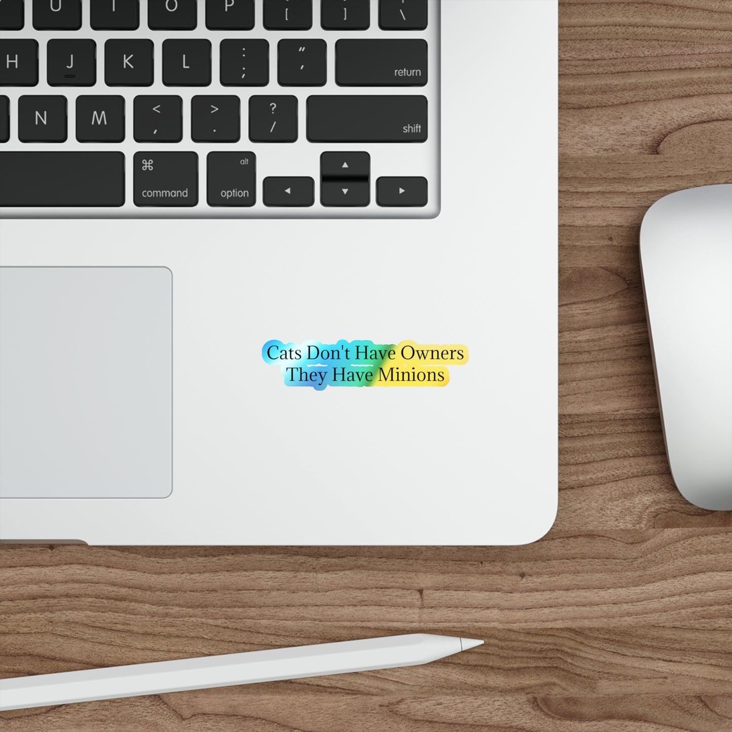 Cat Minions Holographic Sticker