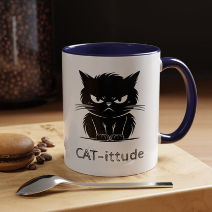 CAT-ittude 2-Tone Coffee Mug