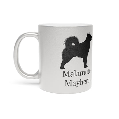 Malamute Mayhem Metallic Coffee Mug