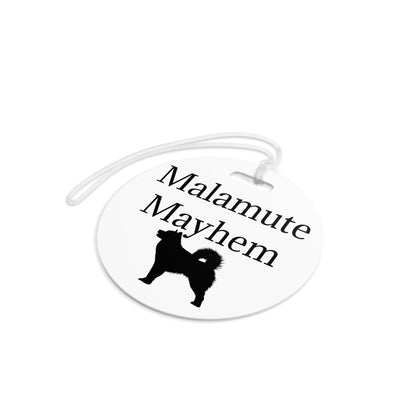 Malamute Mayhem Luggage Tag