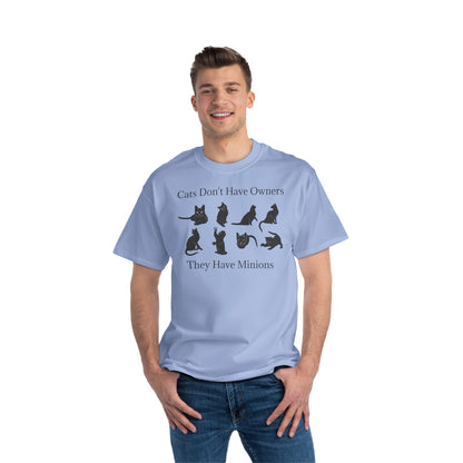 Cat Minions Men's Short-Sleeve Crewneck Tee