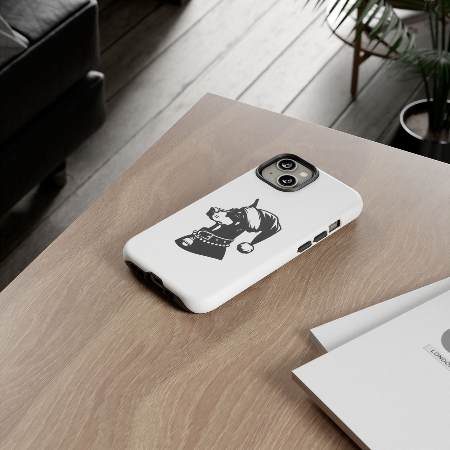 Santa Paws Doberman iPhone Case