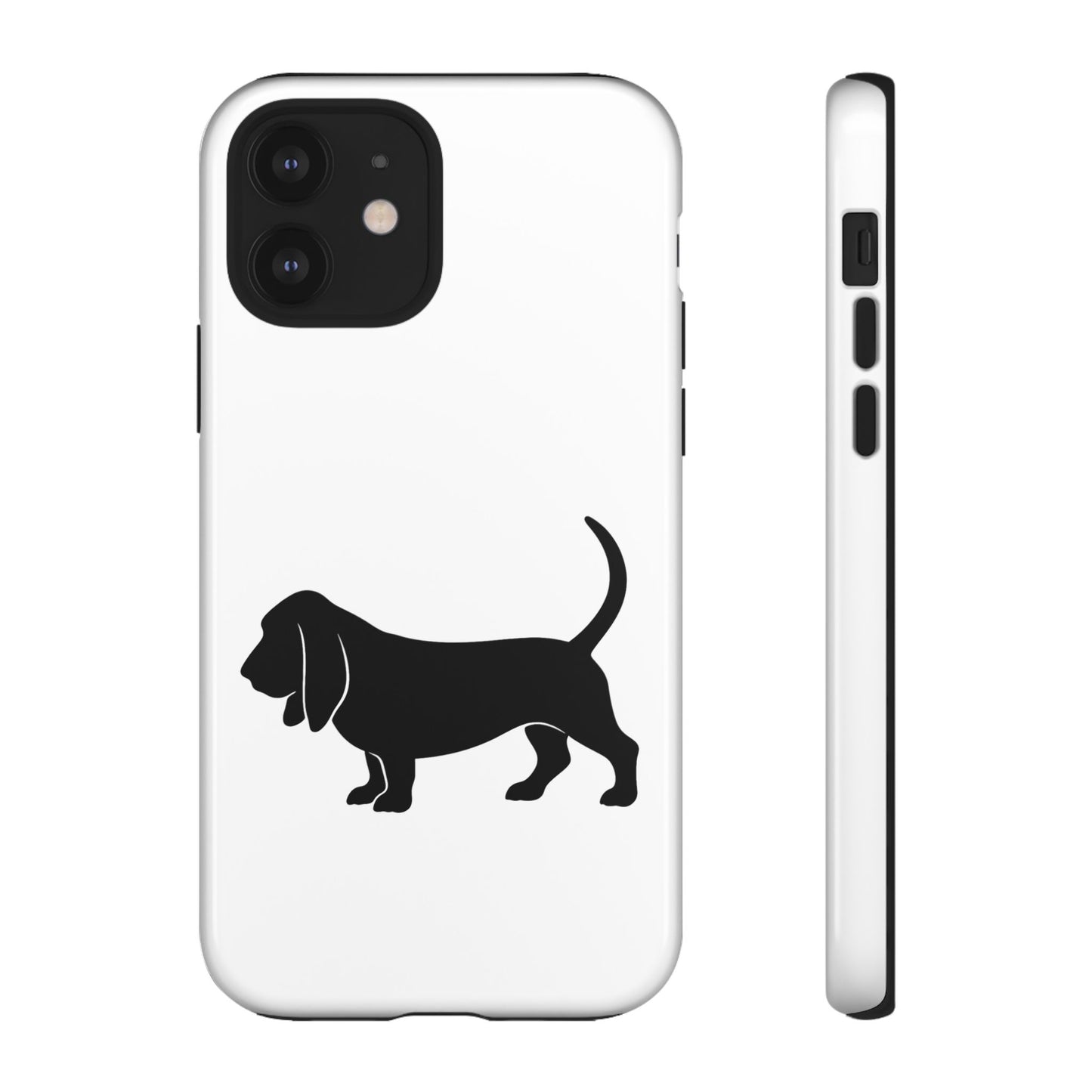 Basset Hound Silhouette iPhone Case