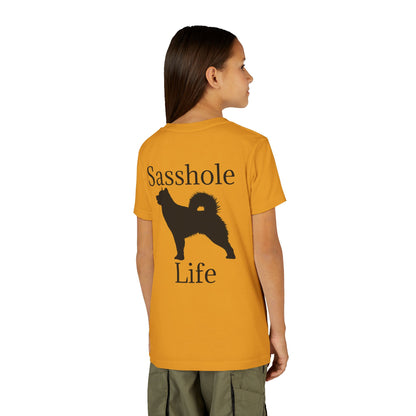 Sasshole Life Youth Unisex Short Sleeve Crewneck Tee