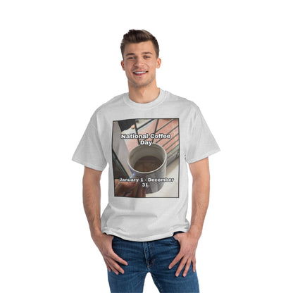 National Coffee Day Men's Short-Sleeve Crewneck Tee