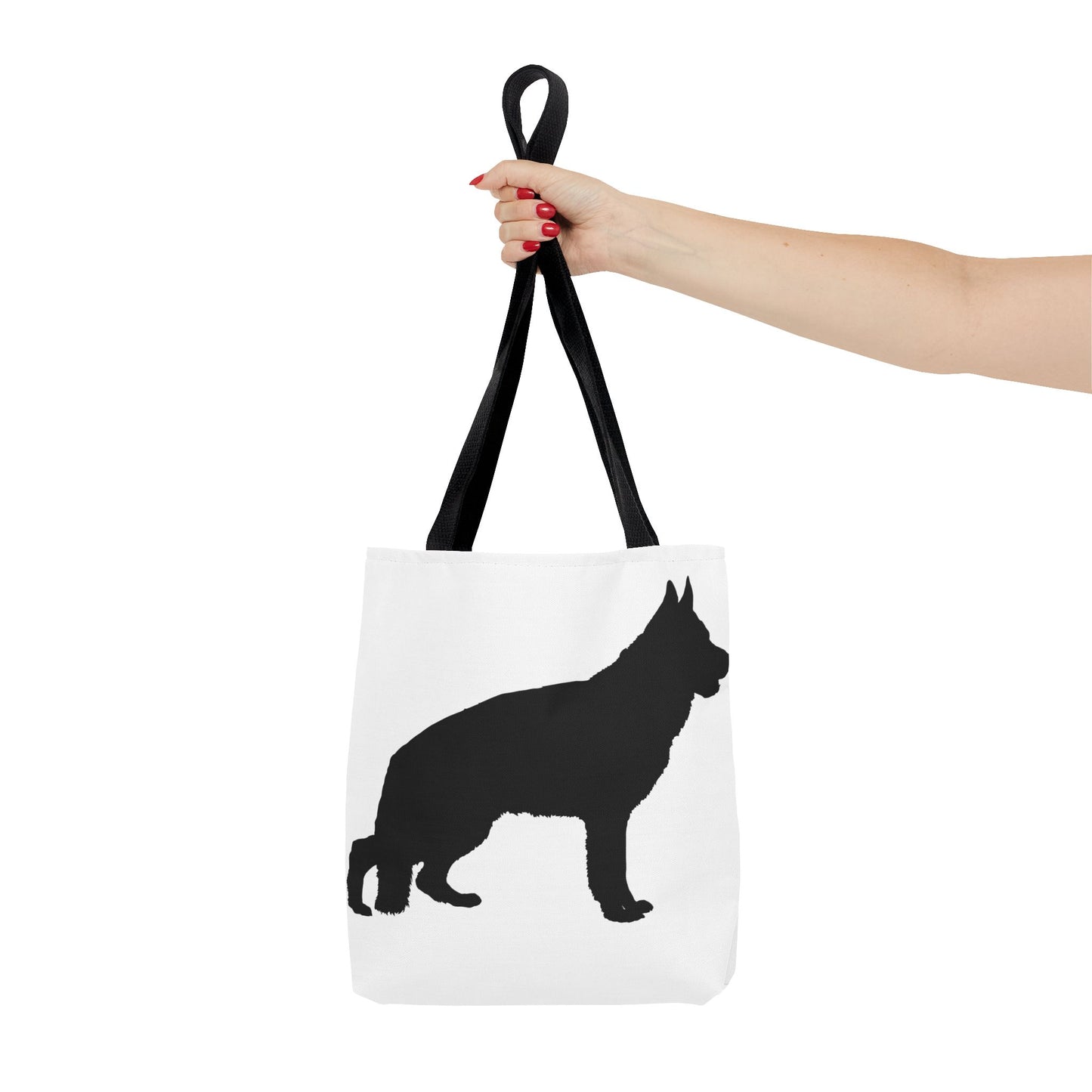 German Shepherd Silhouette Tote Bag