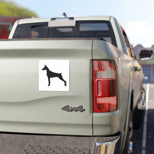Doberman Silhouette Indoor/Outdoor Magnet