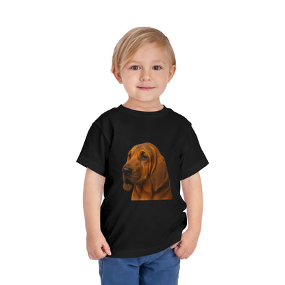 Bloodhound Head Toddler Unisex Short Sleeve Crewneck Tee
