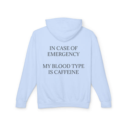 Blood Type Unisex Lightweight Hoodie