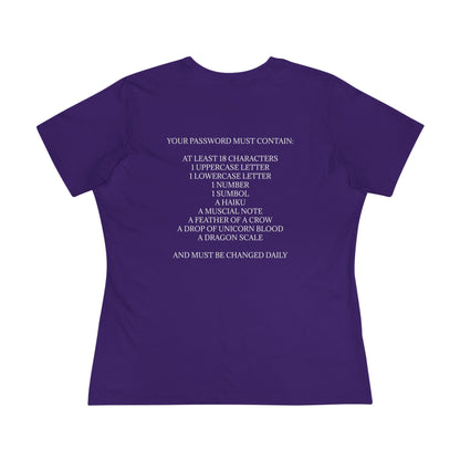 Password Women's Short Sleeve Crewneck Tee