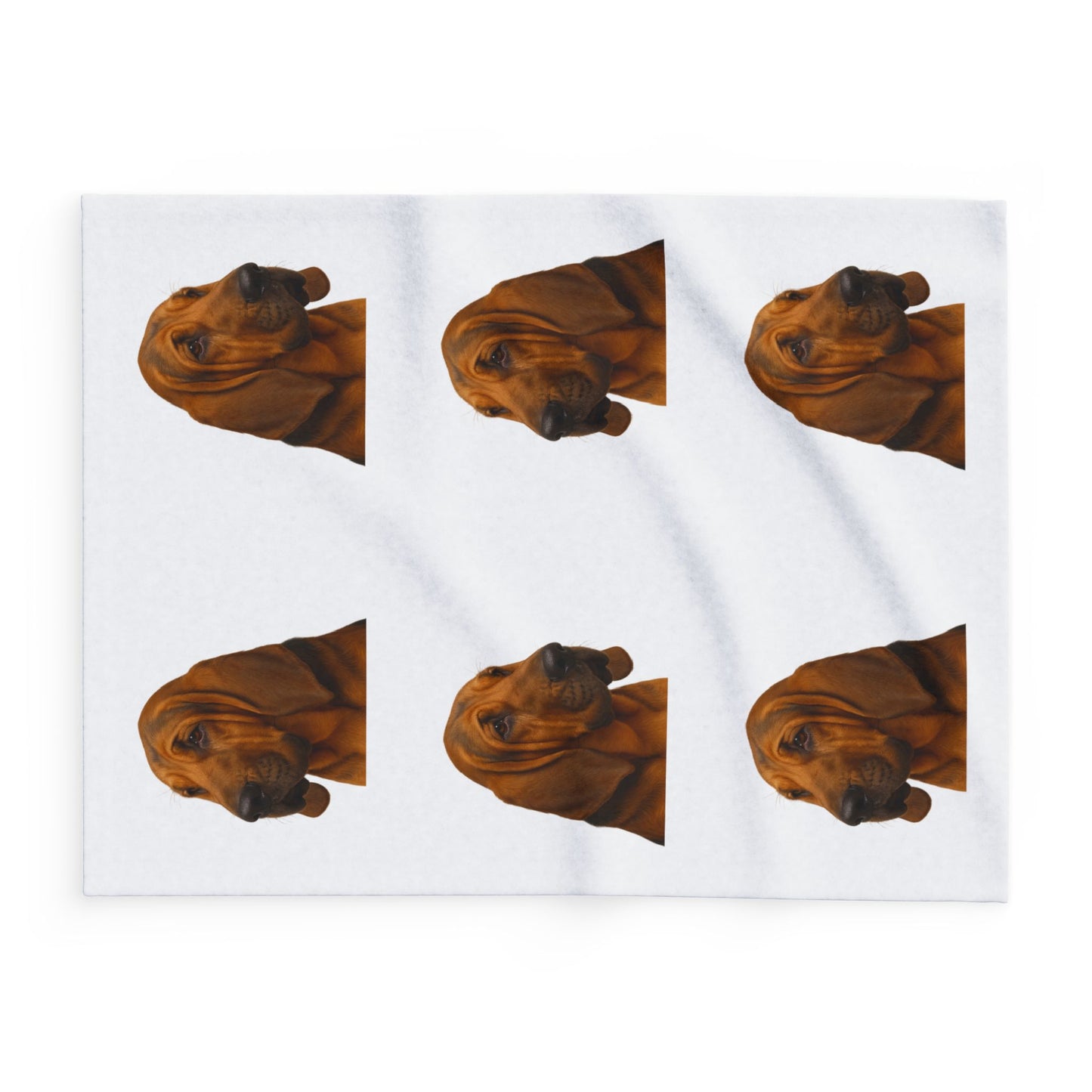 Bloodhound Head Arctic Fleece Blanket