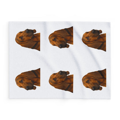 Bloodhound Head Arctic Fleece Blanket