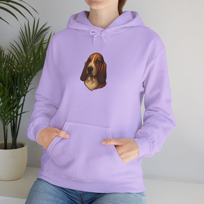 Basset Hound Head Unisex Hoodie