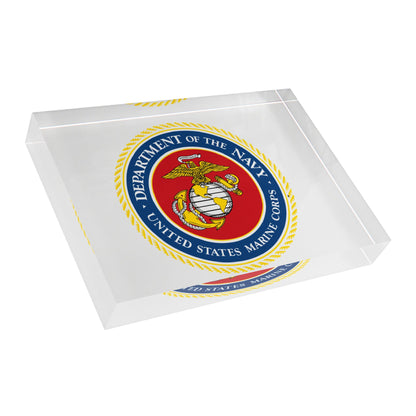 US Marine Corps Acrylic Photo Block