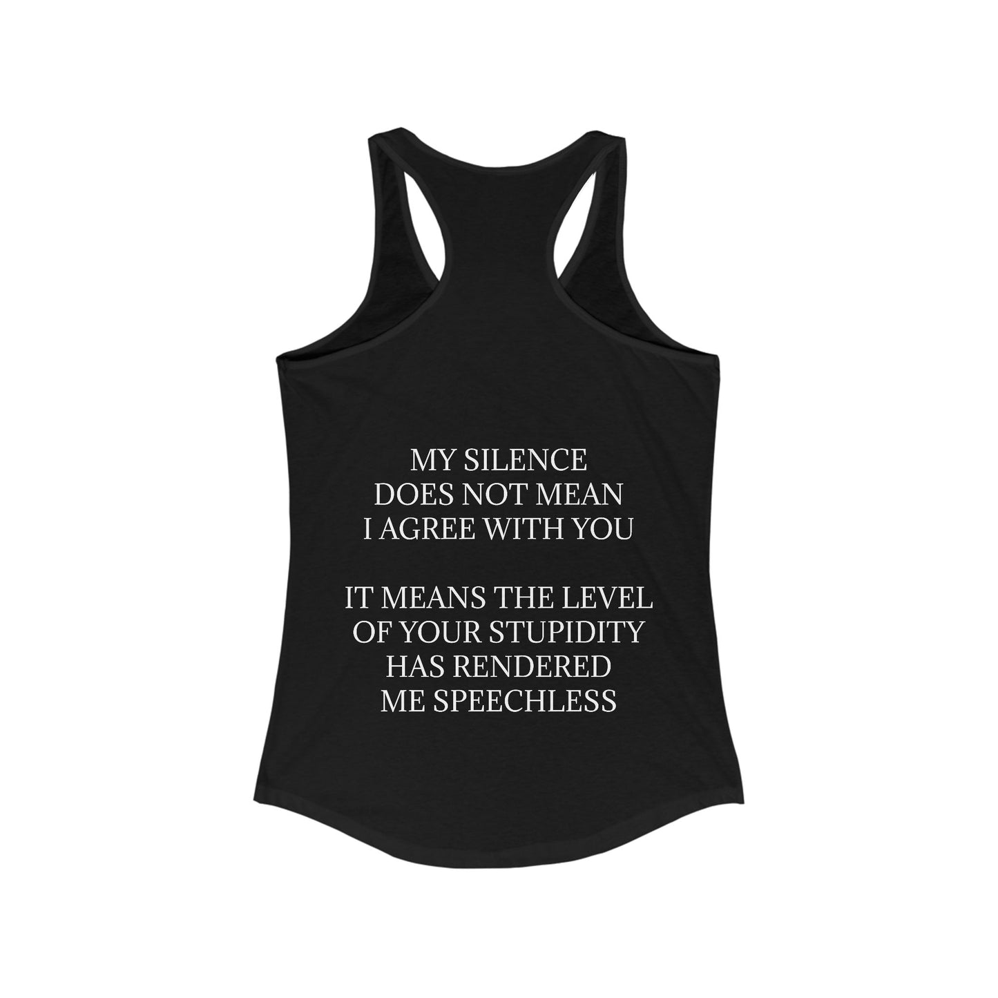 Speechless Women's Racerback Tank