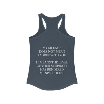Speechless Women's Racerback Tank
