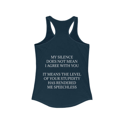 Speechless Women's Racerback Tank