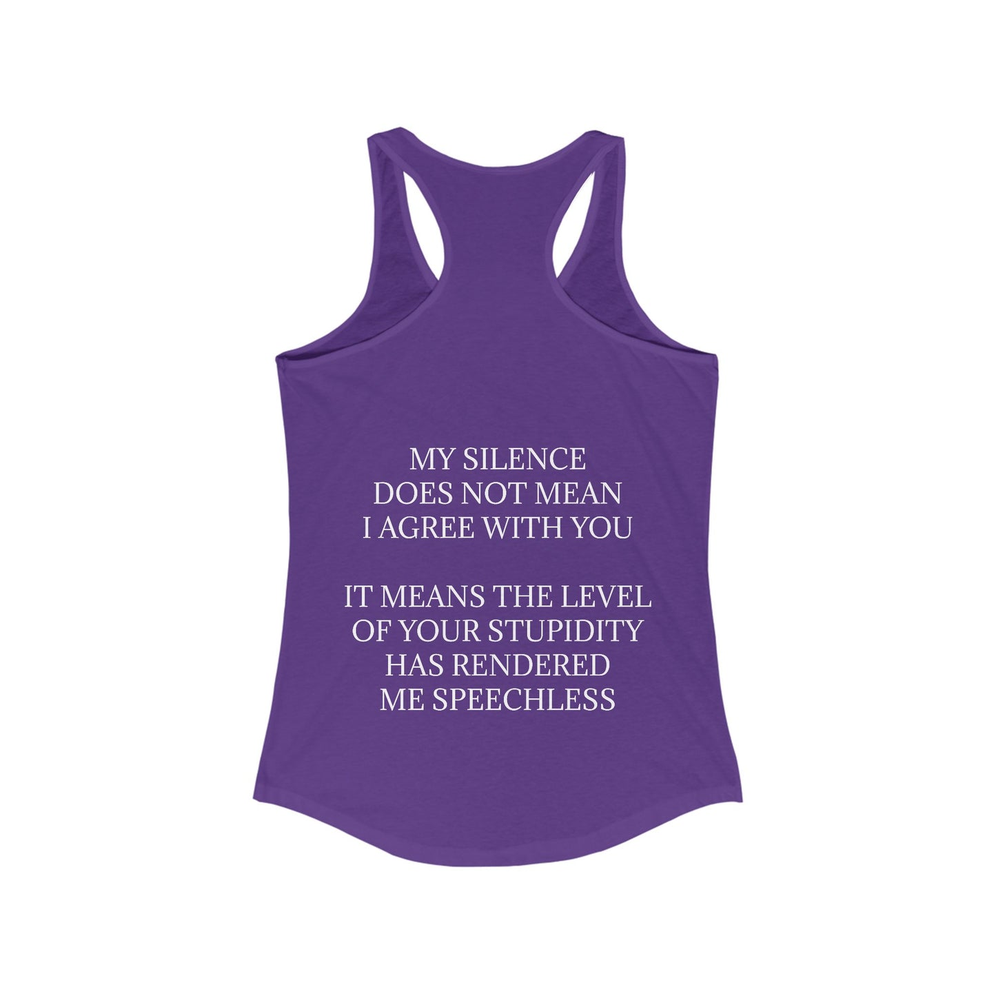 Speechless Women's Racerback Tank