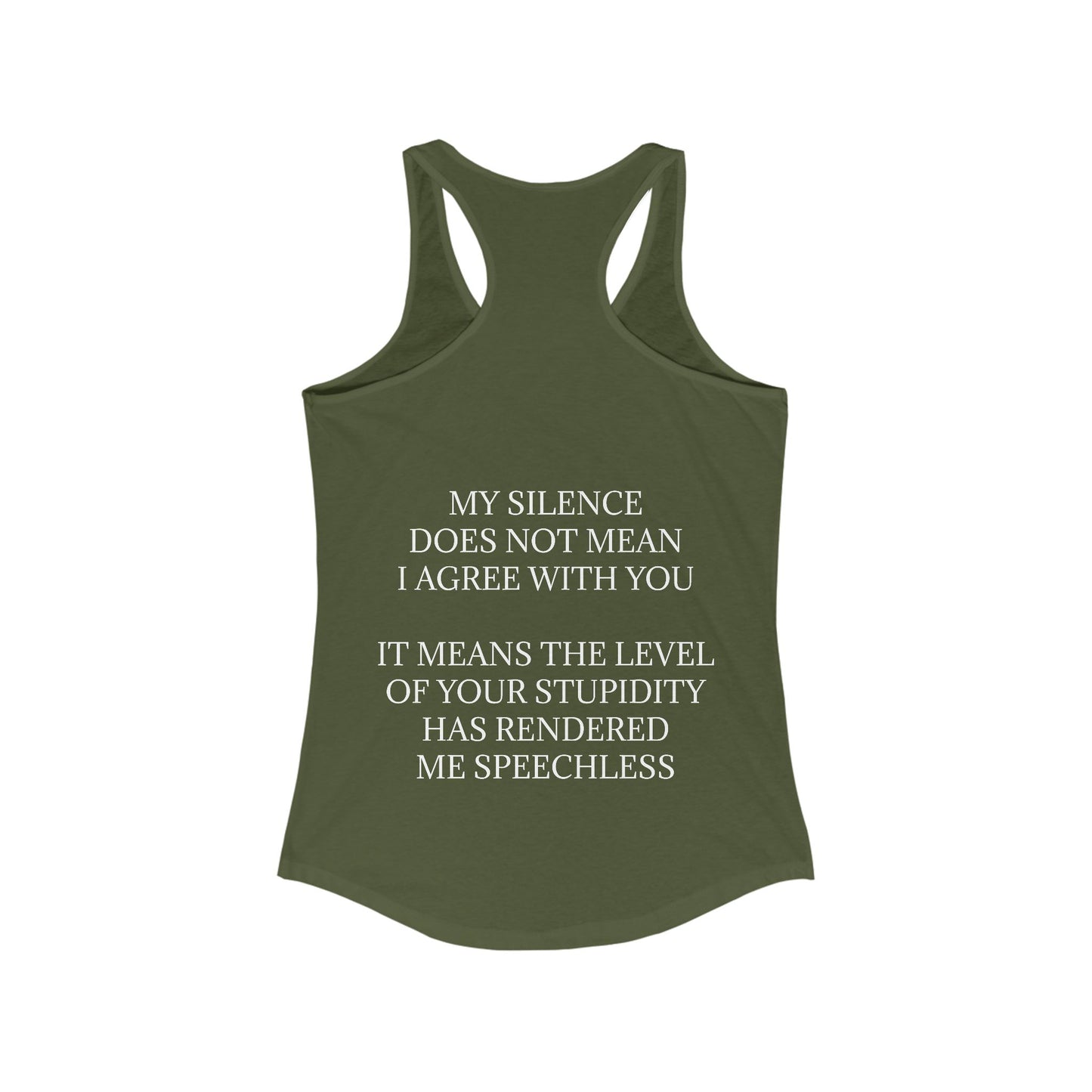 Speechless Women's Racerback Tank