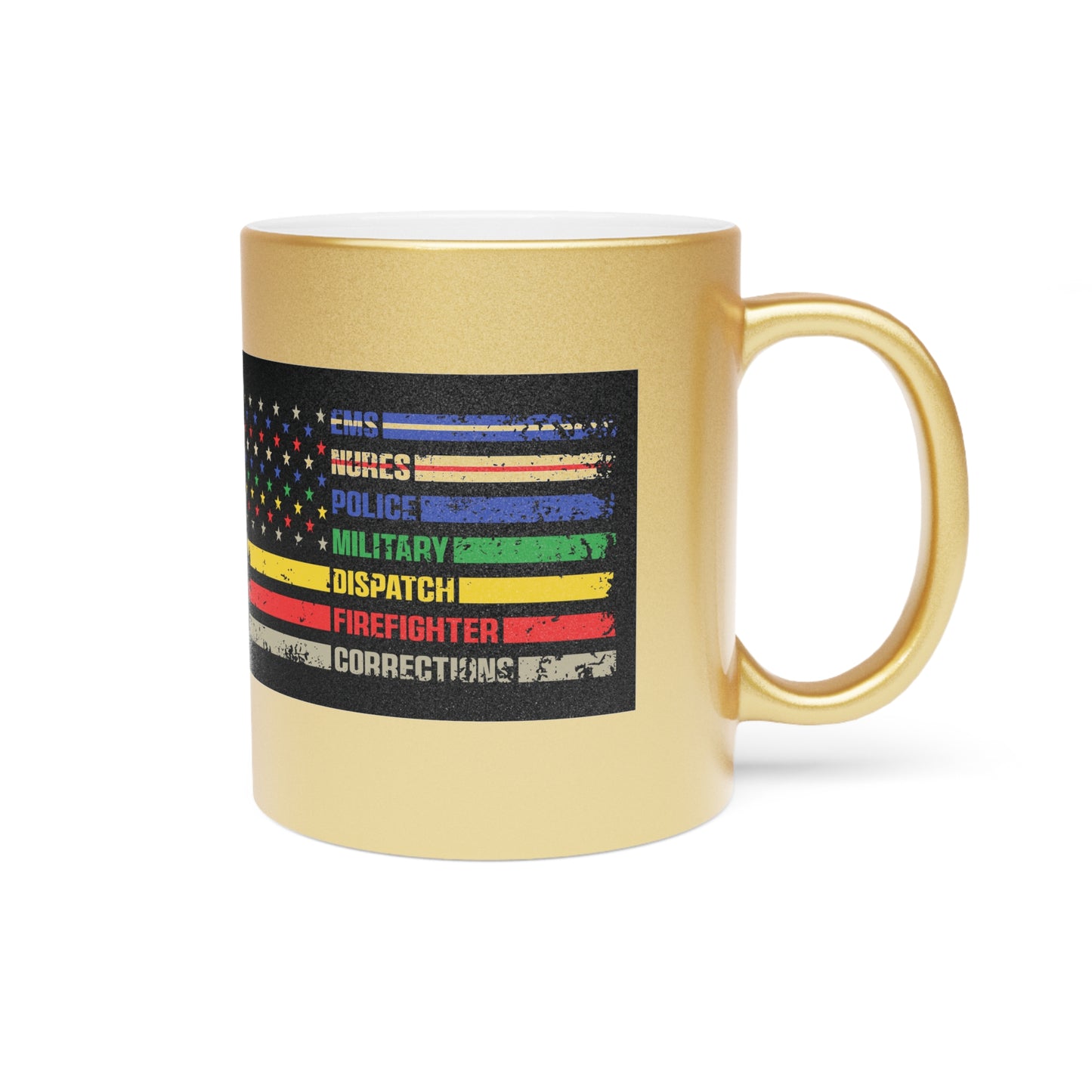 First Responder Metallic Coffee Mug