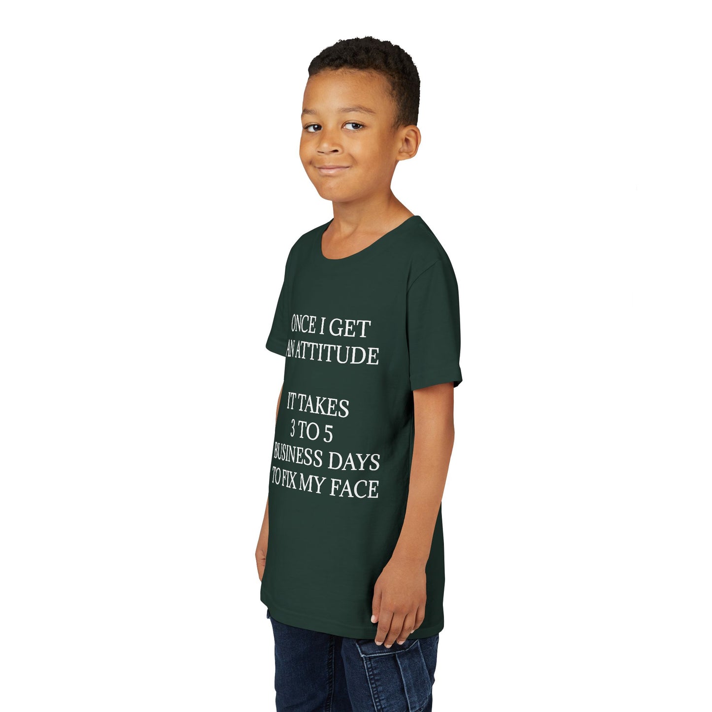 Fix My Face Youth Unisex Short Sleeve Crewneck Tee