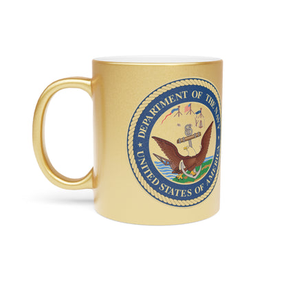 US Navy Metallic Coffee Mug